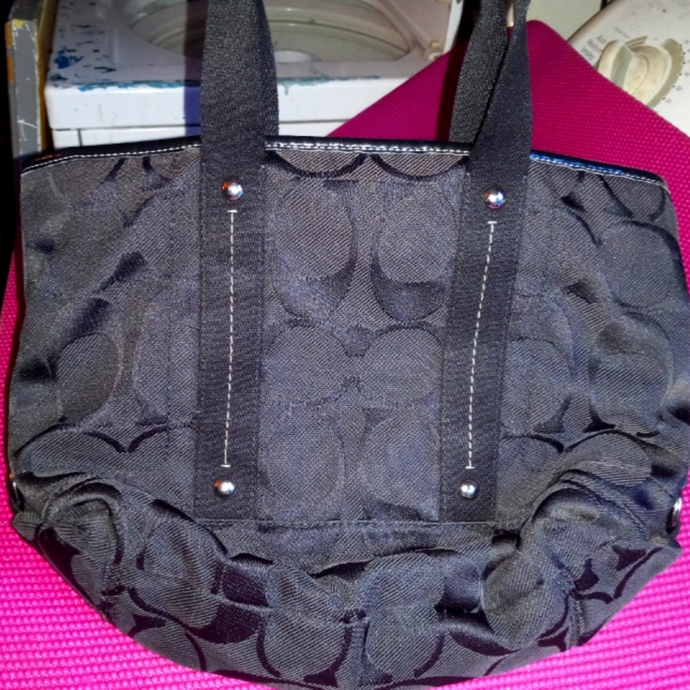 Black coach shoulder bag